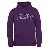 Men's Abilene Christian University Wildcats Arch Name Pullover Hoodie - Purple,baseball caps,new era cap wholesale,wholesale hats